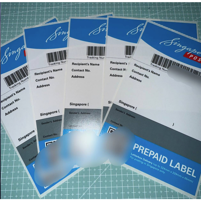 singpost tracked letterbox prepaid labels | Shopee Singapore