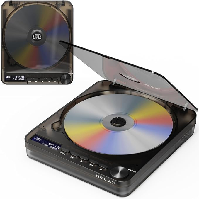 RELAX Pixel Tunes Retro CD player with built-in speakers _ direct