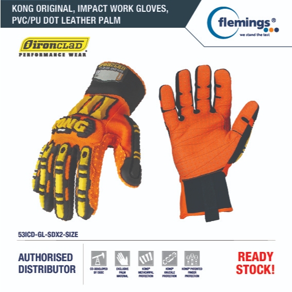 Ironclad, SDX2, KONG® ORIGINAL High Performance Impact Gloves | Shopee ...