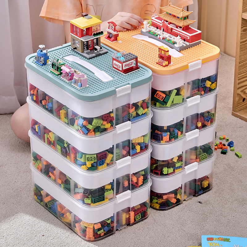 Stackable LEGO storage box Toy Storage Organizer | Shopee Singapore