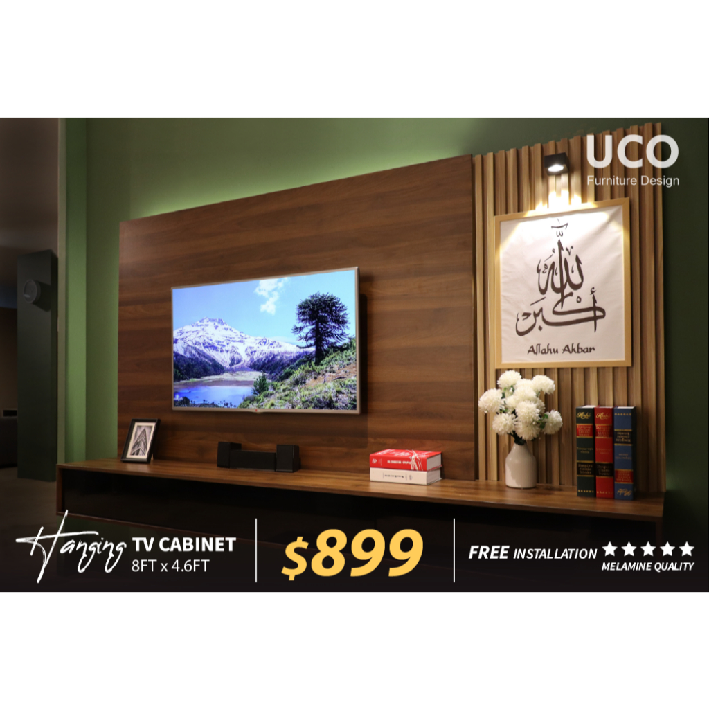 UCO HWTC 04 8FT HANGING TV CONSOLE (STANDARD COLOUR) | Shopee Singapore
