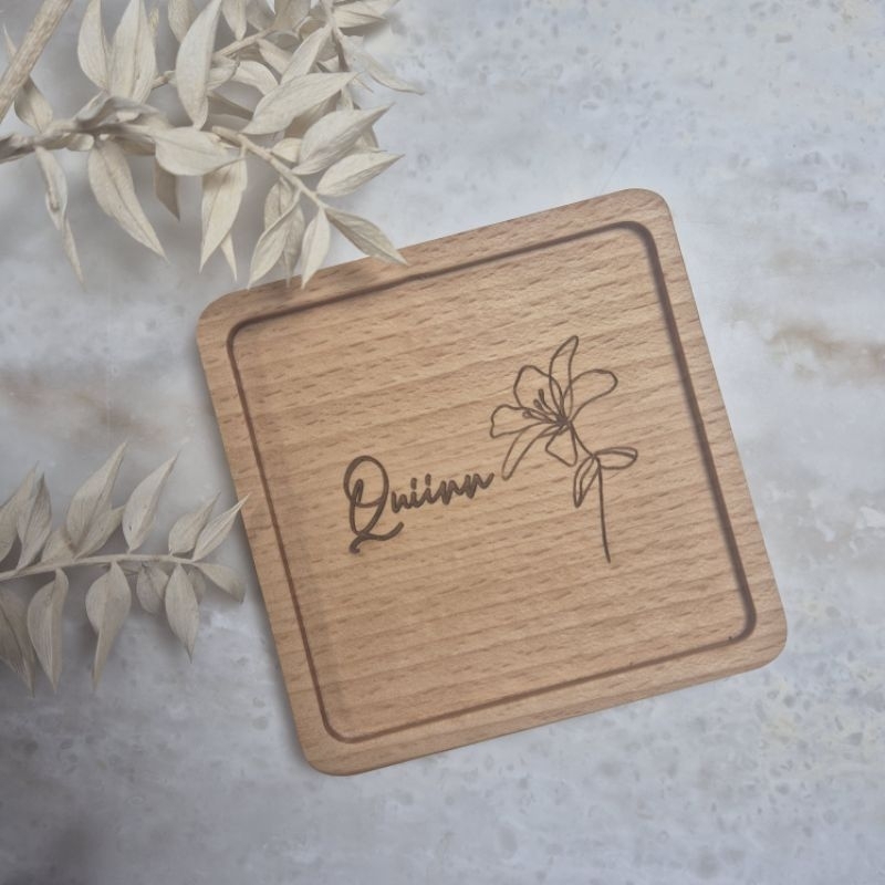 10cm Coasters with Personalised Name | Engraved Customised Gifts ...