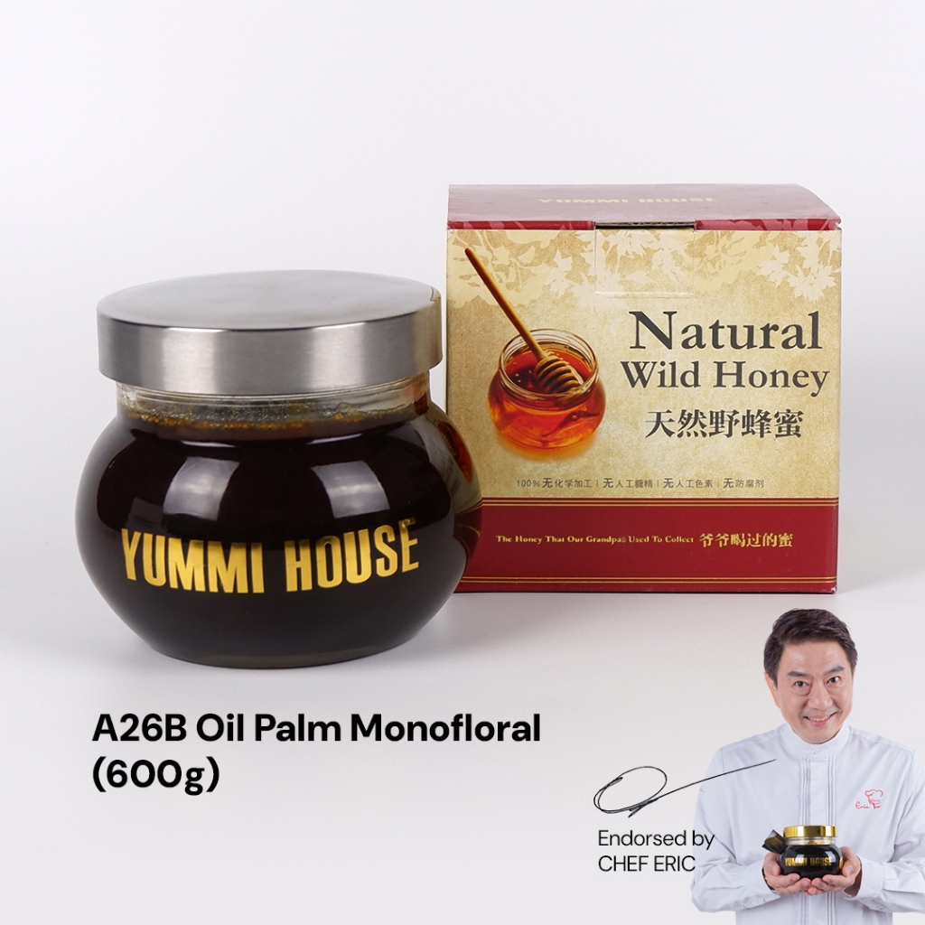 Yummi House Natural Wild Honey : A26B Oil Palm Monofloral (600g