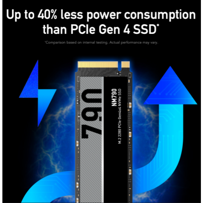 LEXAR NM790 M.2 2280 PCIe 8TB NVME SSD Gen4 (7400MB / 6500MB