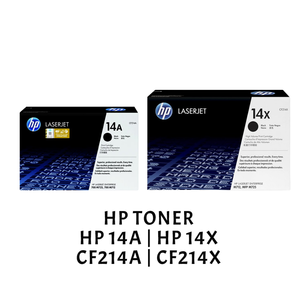 [ORIGINAL] HP TONER HP 14A HP 14X BLACK CF214A CF214X | Shopee Singapore