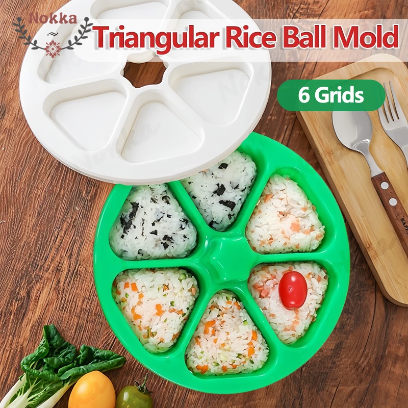 【SG】DIY Triangular Rice Ball Mold 6 Grids Sushi Mold Non Stick Rice ...