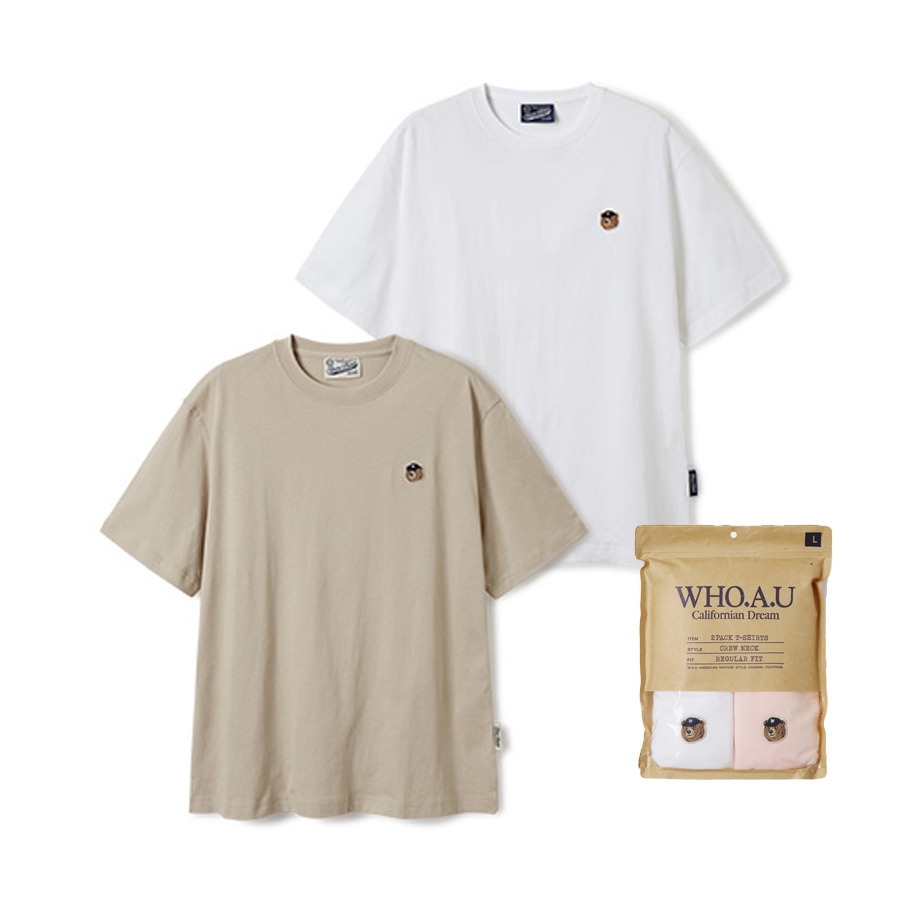 【WHO.A.U】SSteve Head Patch Dyed T-shirt[B] Steve Head Patch Dyed T-shirt[B] - 후아유닷컴