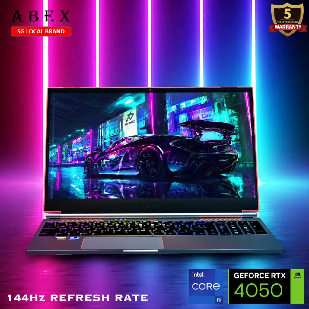 ABEX ZENITH GT12 / i9-12900H / Nvidia RTX 4050 / 64GB RAM / 2TB