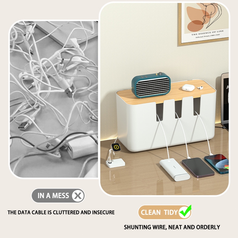 SG [READY STOCK] Cable Organizer Box Cable Storage Organizer Extension ...