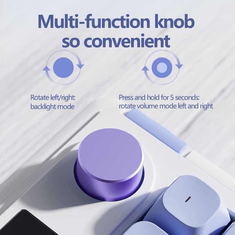 L98 Bluetooth RGB Mute Keyboard Office 2.4G Wireless Keyboard | Shopee ...