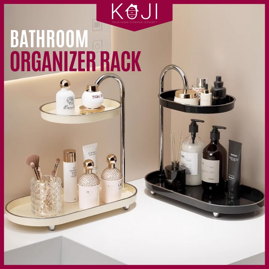 Nordic Bathroom Rack Dressing Table Tray Bathroom Storage Organizer Ins ...
