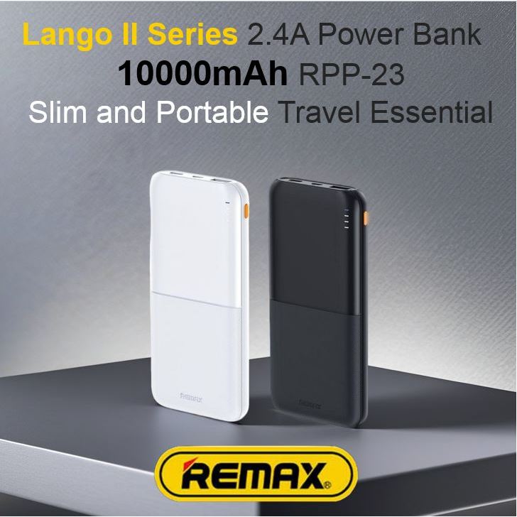 [Local Stock]REMAX RPP-23 10000mAh Lango II Series 10000mAh 2.4A Power ...