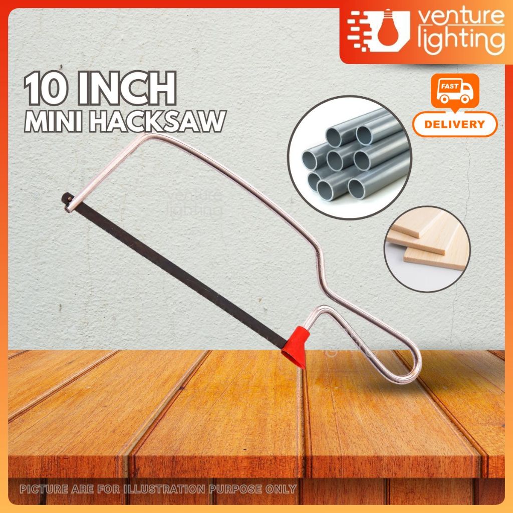 10" Mini Hacksaw With Blade Hack Saw Frame Gergaji Kecil Junior Hack ...