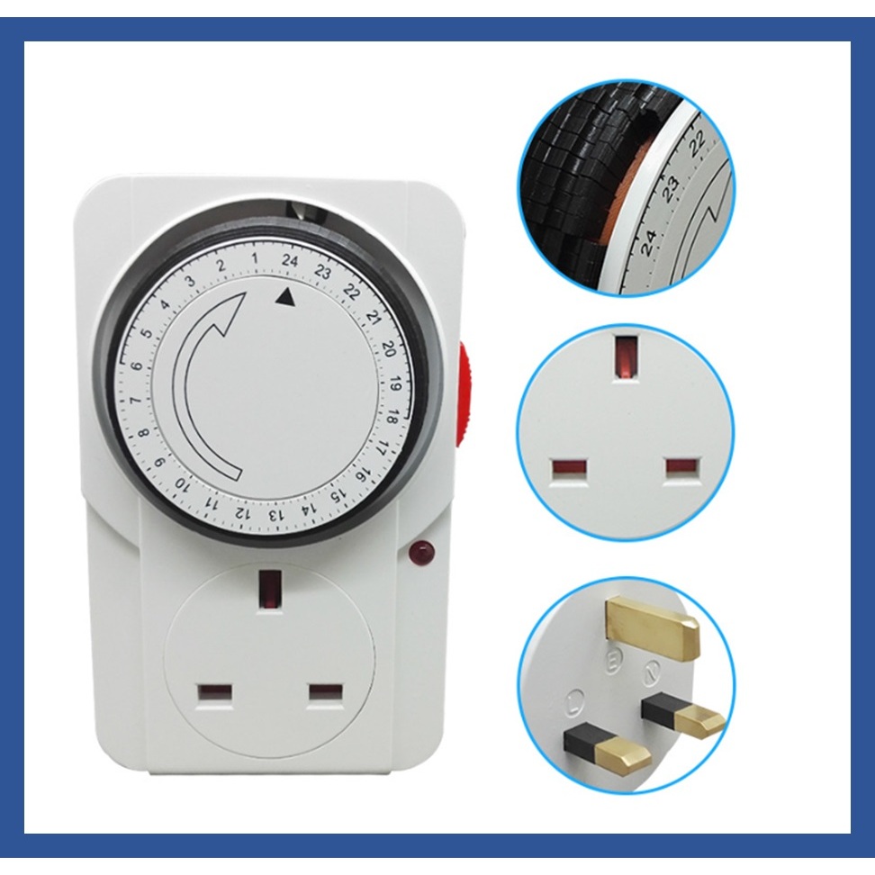 [SG Stocks] Singapore 3-Pin Self Timer Plug Socket / Countdown Timer ...