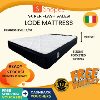 LODE 10 Inch Euro Top Mattress detail photo