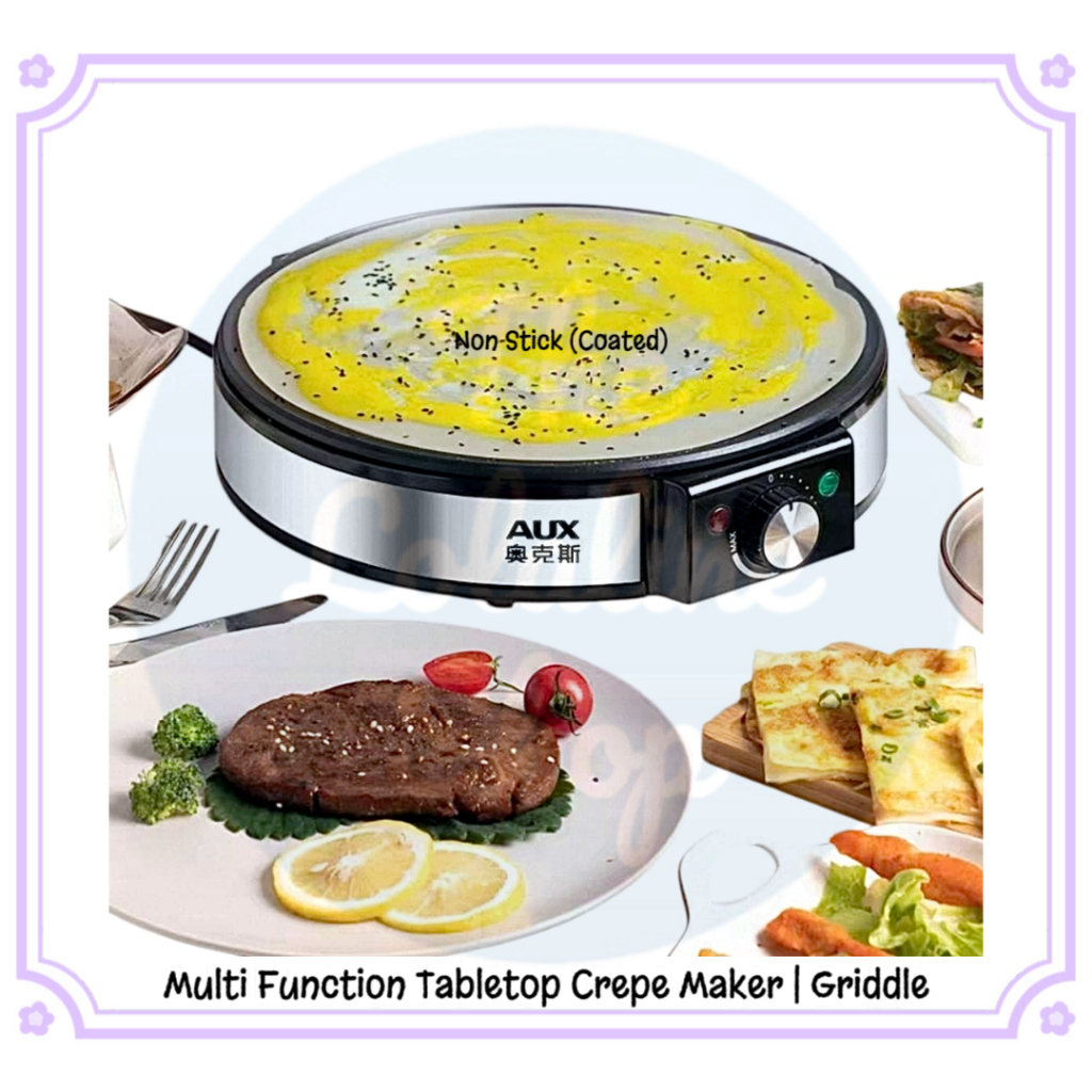 Multi Function 30cm AUX Tabletop Crepe Maker | Griddle Top (3 PIN SG ...