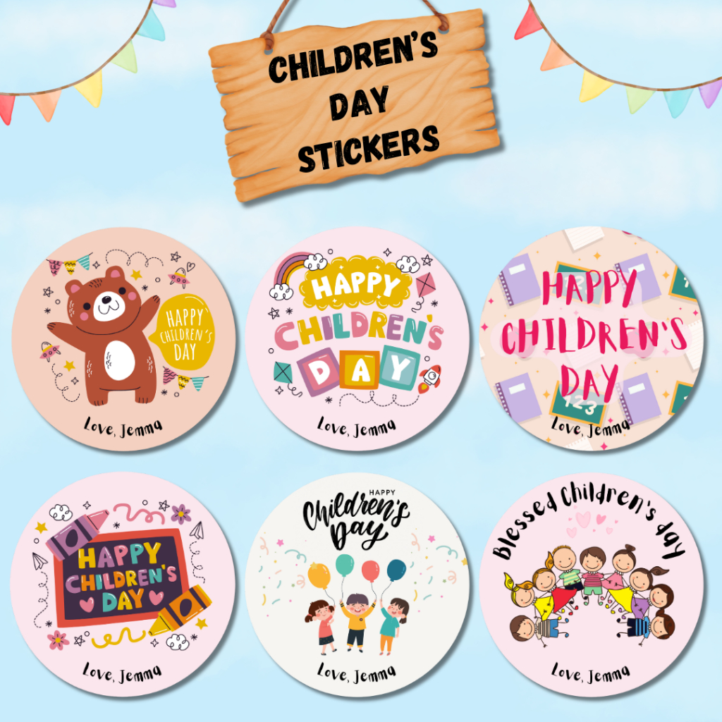 Children's Day Stickers / Customised Stickers | Shopee Singapore