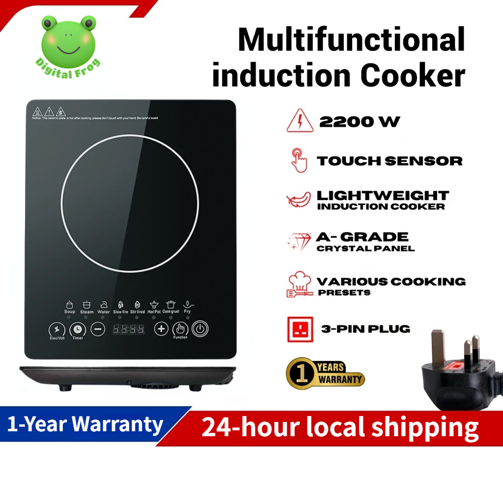 Touch Screen Electric Induction Cooker 2200W Waterproof hotpot cooktop ...