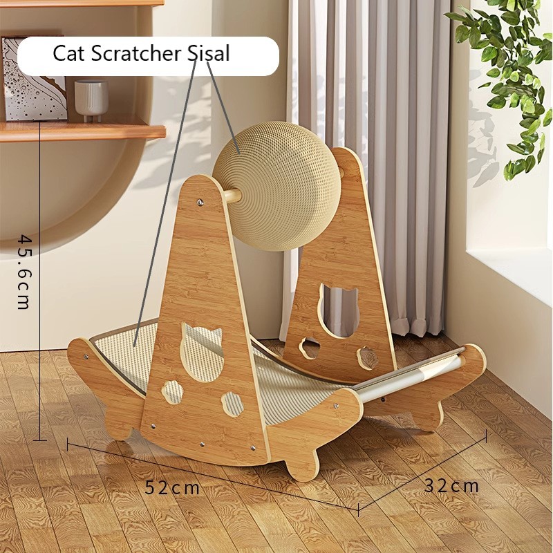 Cat Scratch Board Cat Scratcher Sisal mat Wear-resistant Cat sleeping ...