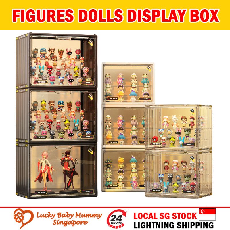 Large Capacity Acrylic Blind Box Storage Box / Transparency Figurines ...
