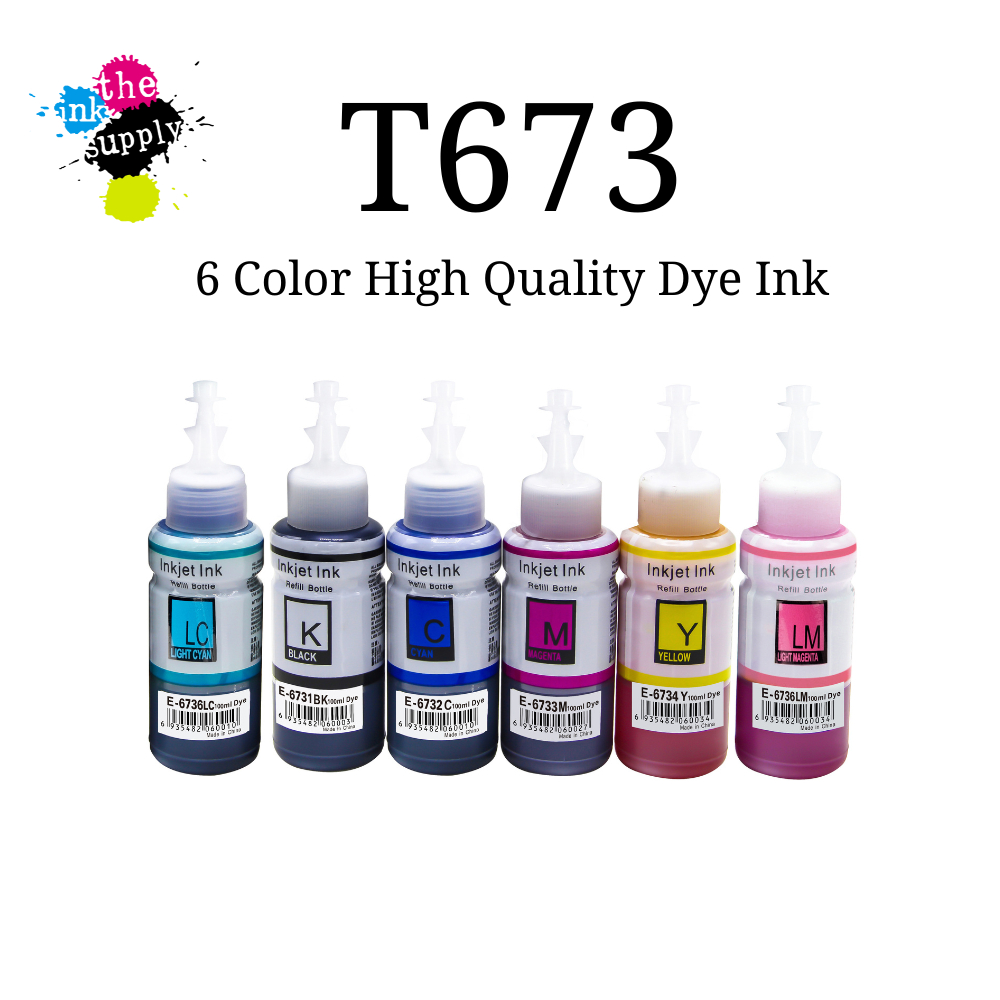 T673 Compatible Epson Ink Bottle Refill for Epson InkTank Printer for ...
