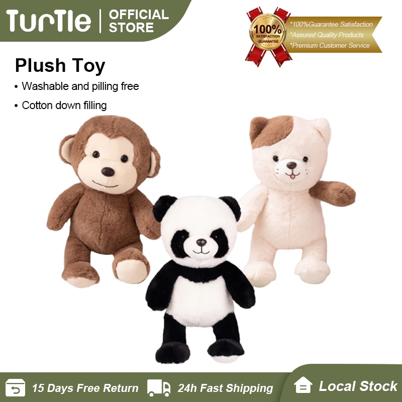 TURTLE Monkey / Panda / Cat Stuffed Toy Soft Toy Plushie Children's ...