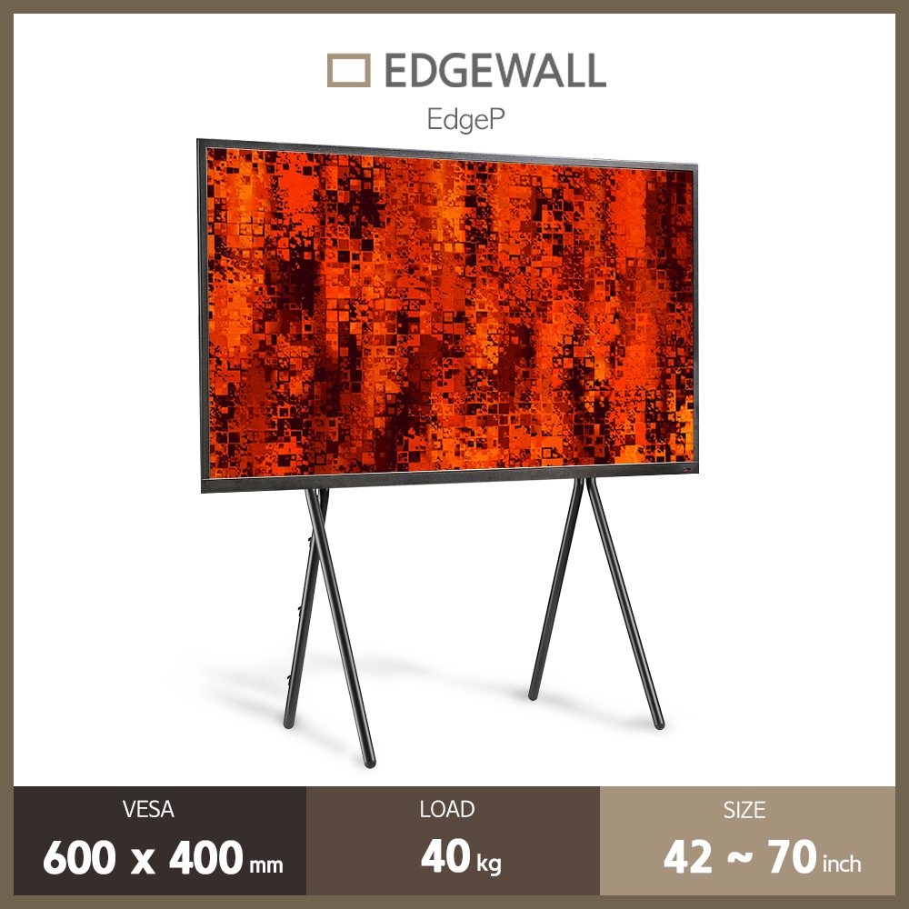 EDGEWALL TV Stand EdgeP Floor Art Stand Easel Stand 42 to 70inch 40Kg ...