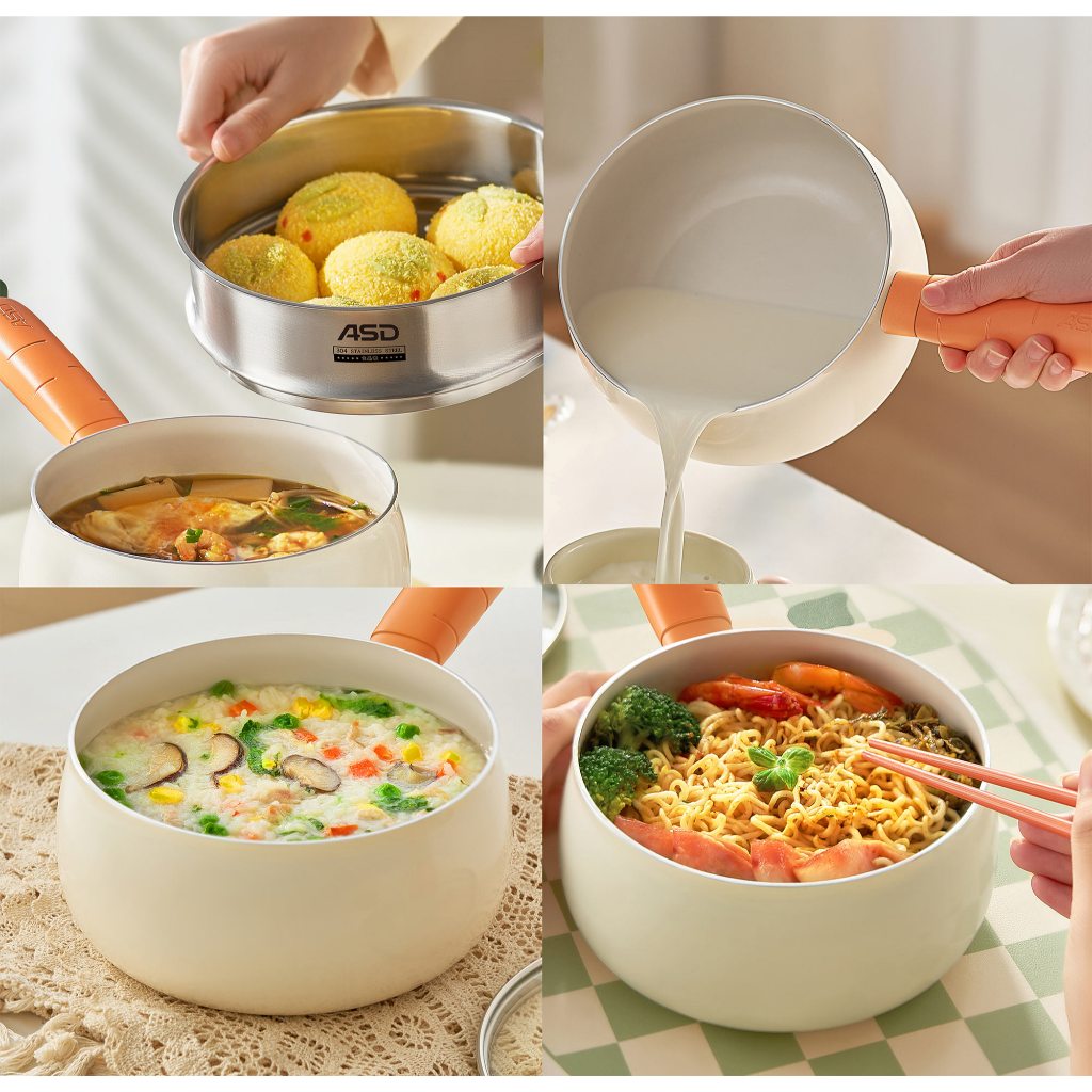 ASD Bunny Collection 18cm Saucepan + Steamer - HP-BUN318SA-SS