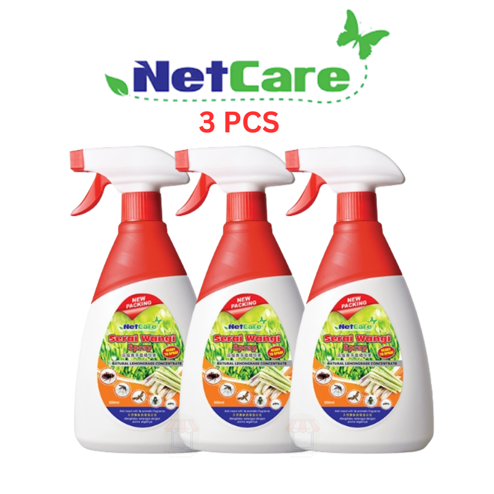 NETCARE Serai Wangi (3 PC) Lemon Grass Spray 500ml | Shopee Singapore
