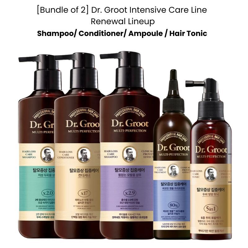 [Bundle of 2] Dr Groot Anti Hair Loss Shampoo/Conditioner/Hair Tonic ...