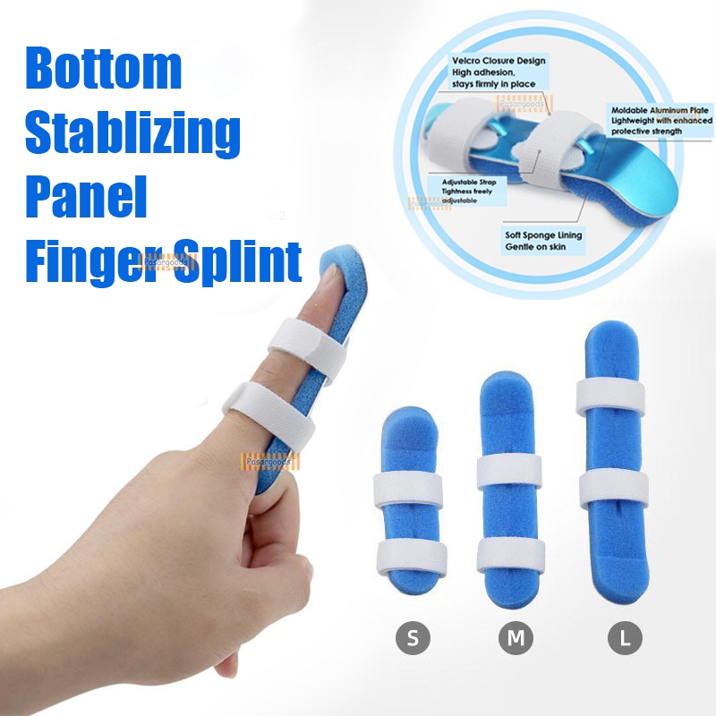 Finger Splint Brace Open Top Bottom Stabilizing Support Panel Light ...