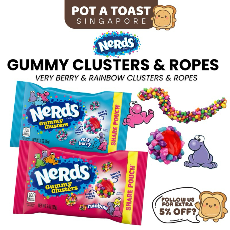 Nerds Gummy Cluster & Gummy Rope 85g | Shopee Singapore