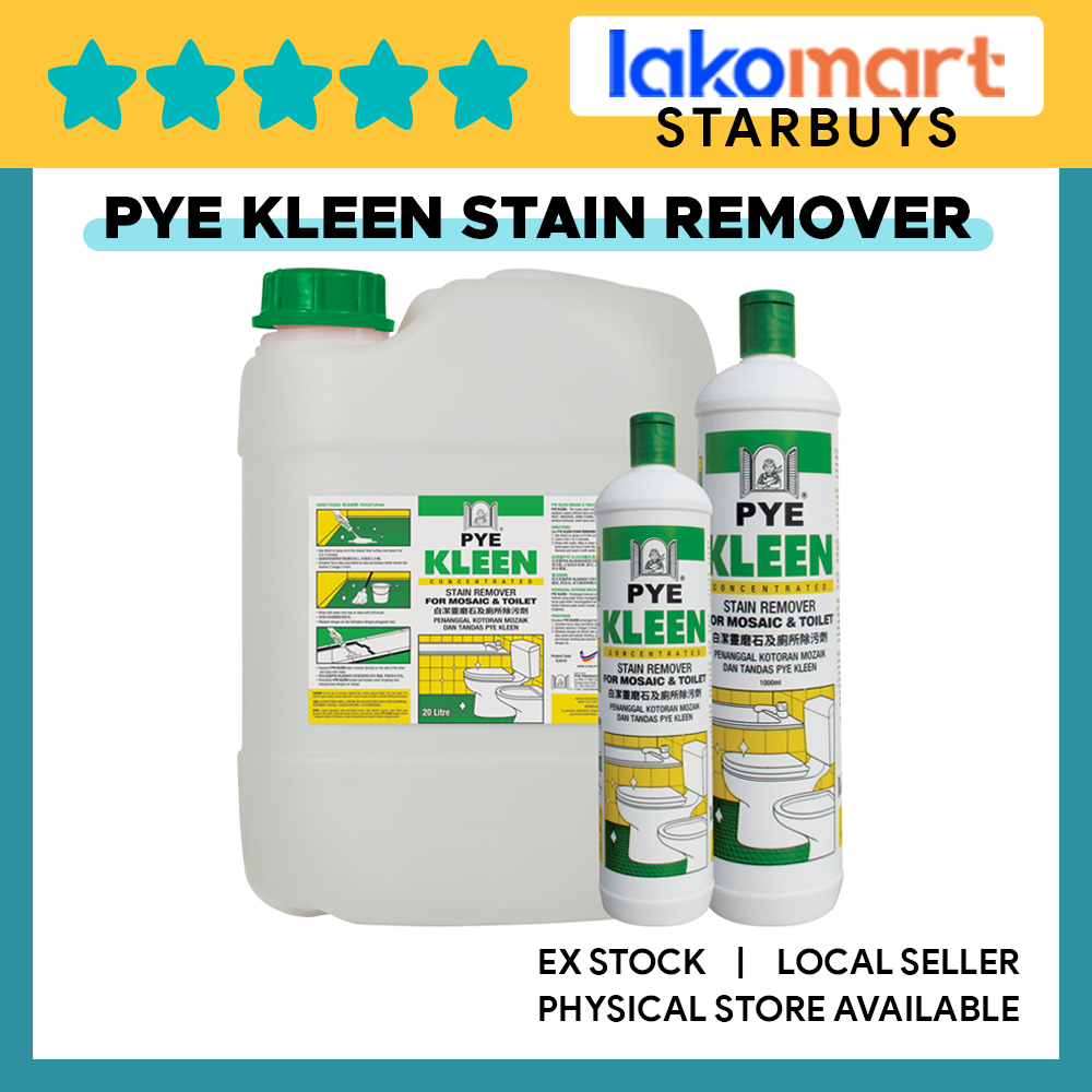 PYE KLEEN Stain Remover for Mosaic & Toilet (500ML/ 1LTR) | Shopee ...