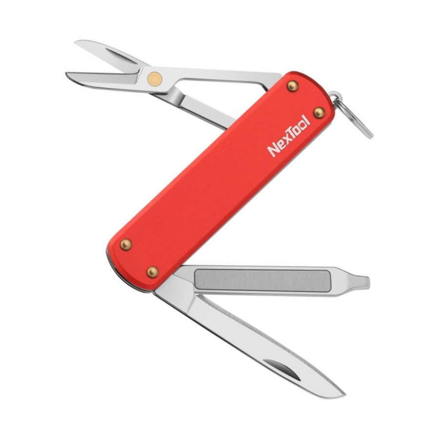 NexTool Mini Multi Functional Pocket Knife Red Aluminium (10-year ...