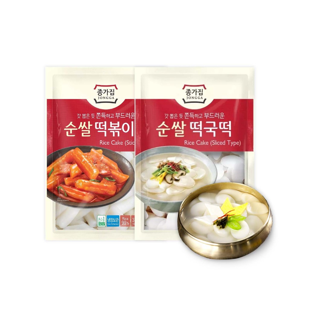 [JONGGA] Korean Rice Cake - [HALAL] Stick Type / [HALAL] Sliced Type ...