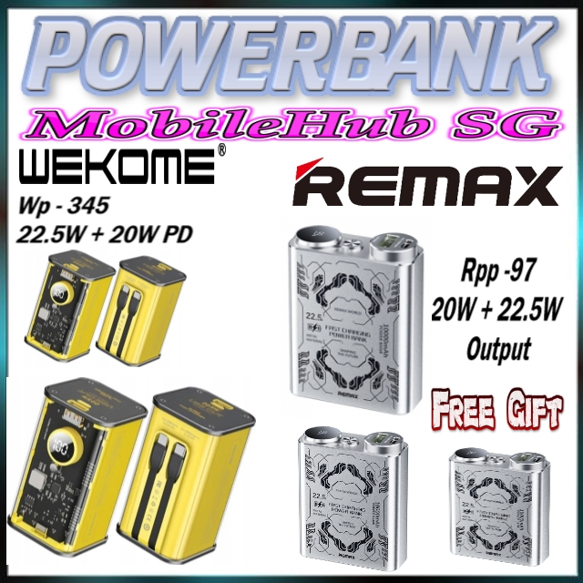 REMAX Powerbank PD20W Fast Charging Portable Charger Power Bank 22.5W ...