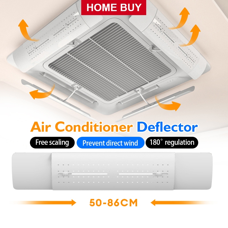 Adjustable Air Conditioner Windshield 74-103cm/50-86cm Prevent Direct ...