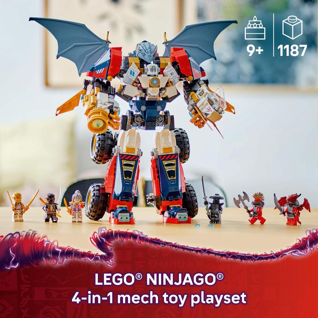 LEGO NINJAGO 71834 Zane's Ultra Combiner Mech (1187 Pieces