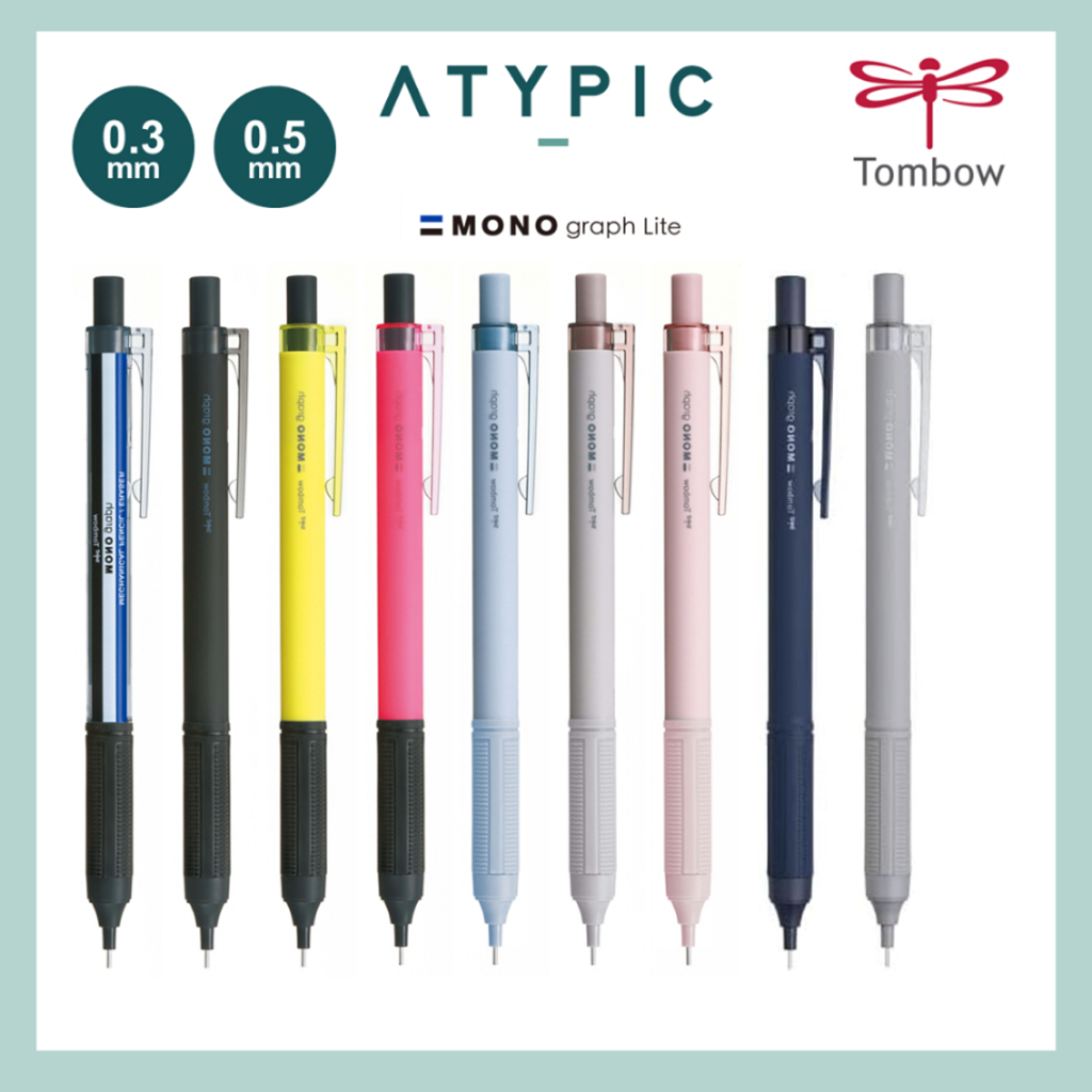 Tombow Mono Graph Lite Mechanical Pencil 0.3mm / 0.5mm | Shopee Singapore