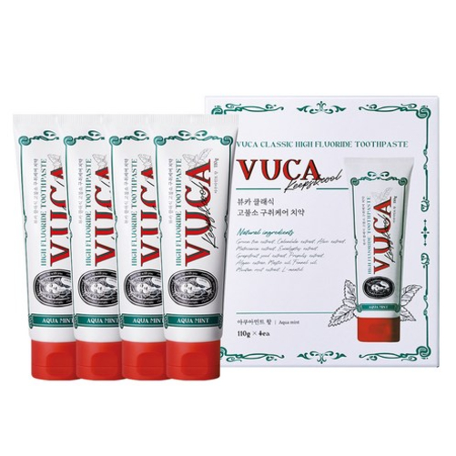 VUCA Classic High Fluorine Odor Care Toothpaste 110 g x 4p set | Shopee ...