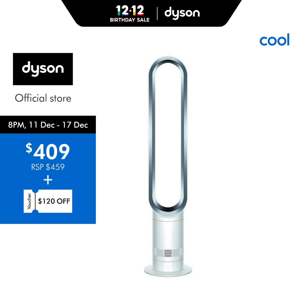 Dyson Cool ™ Tower Fan AM07 (White/Silver) | Shopee Singapore