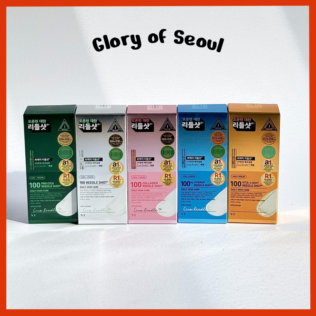 [MINI] VT cosmetics Reedle Shot 100 10EA (6 types) | Shopee Singapore