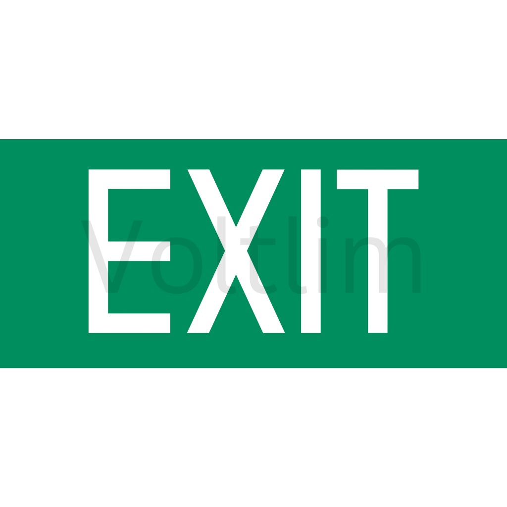 Customized Exit Sign Sticker Voltlim SKU 9042 Read Impt Note Before ...