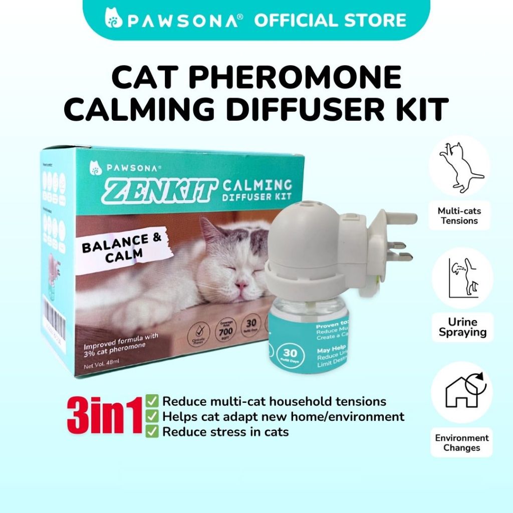 Fresh Look at Pawsona Cat Pheromone Calming Diffuser Kit