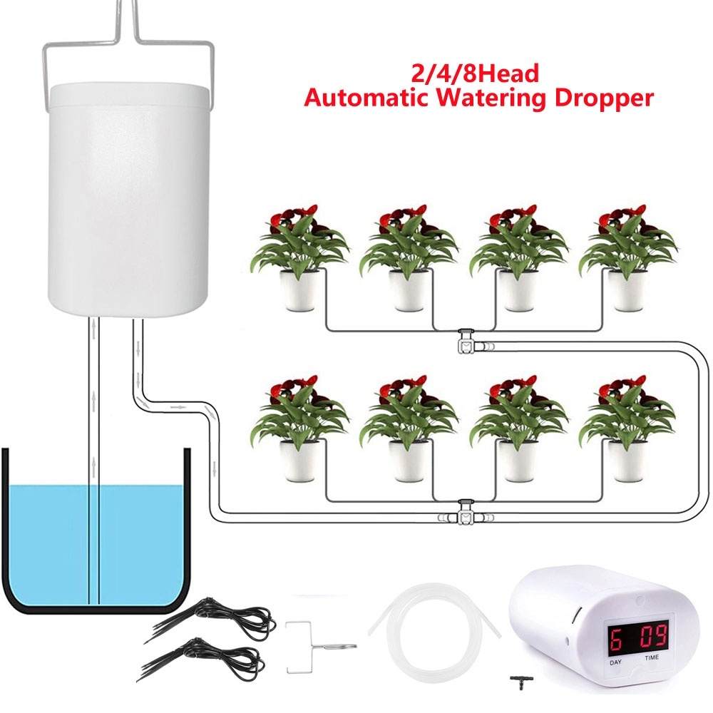 Automatic Watering Dropper Pump Controller Flowers Plants Home Drip ...