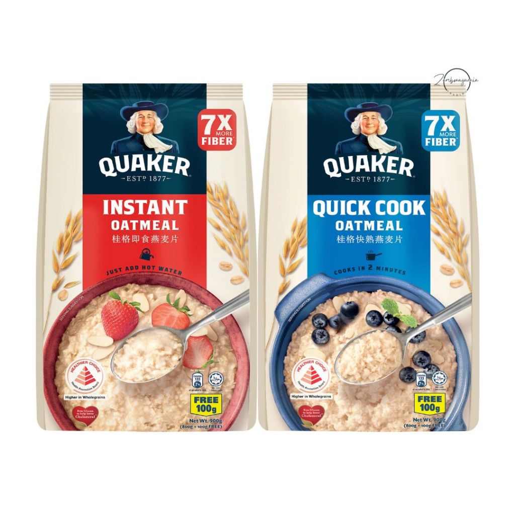 QUAKER Oatmeal (Instant | Quick Cook) (900g | 400g) [SG] | Shopee Singapore