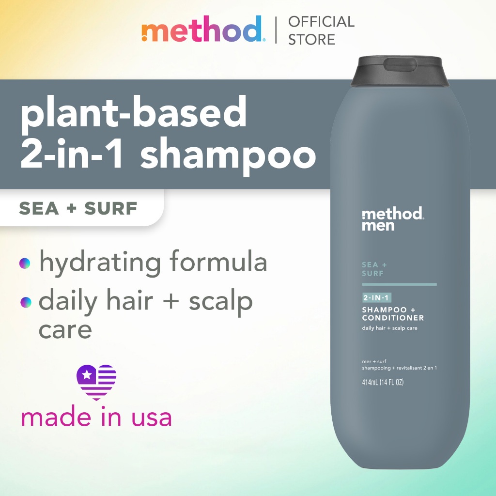 method men 2In1 Shampoo+Conditioner - sea + surf 414ml | Shopee Singapore