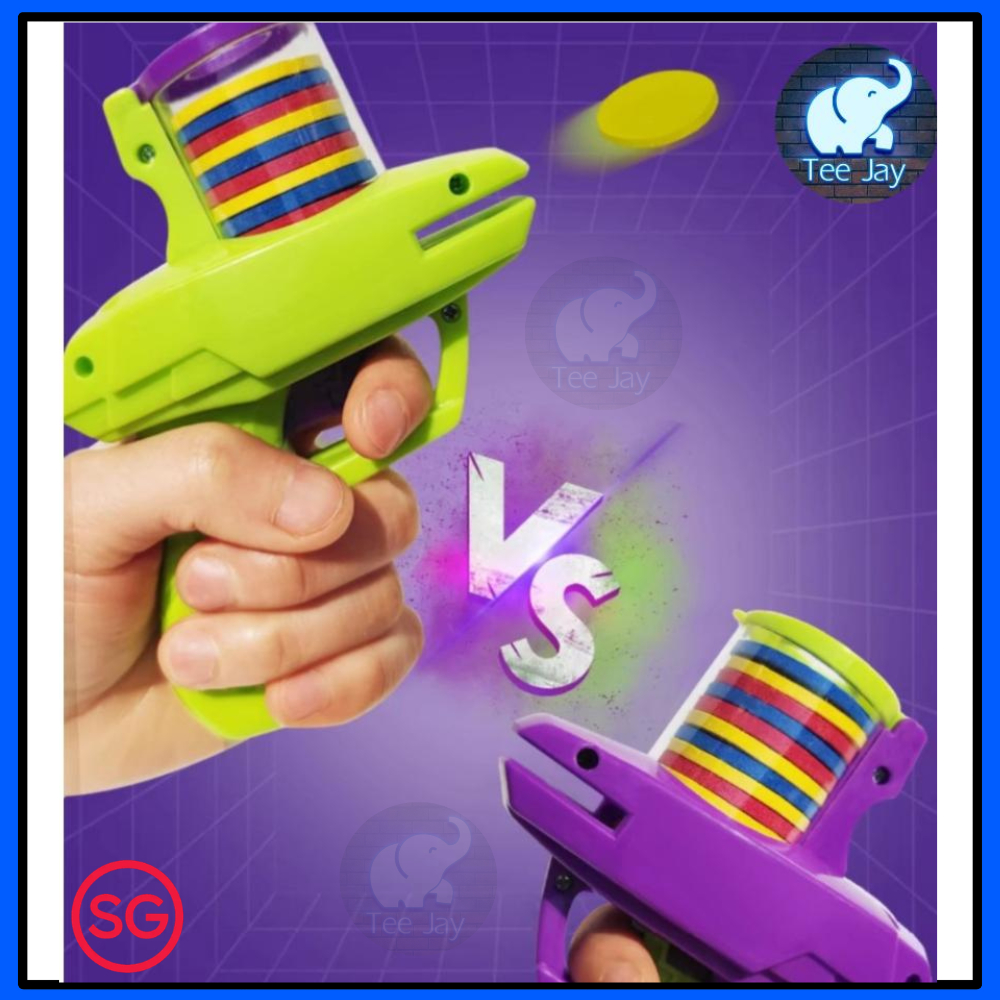 SG Toy Gun Foam Disc Launcher Shot Disc Shooter | Shopee Singapore