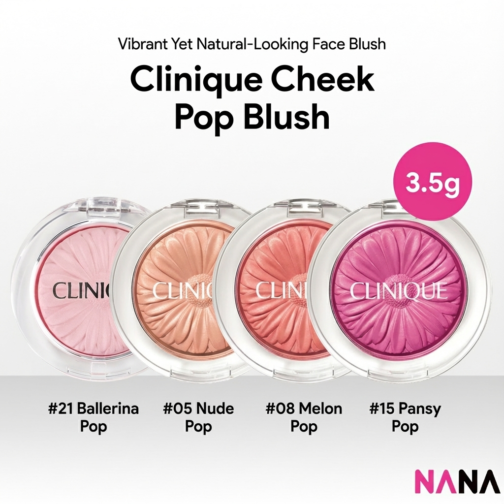 CLINIQUE Cheek Pop Blush 3.5g [05 Nude Pop, 08 Melon Pop, 15 Pansy Pop ...