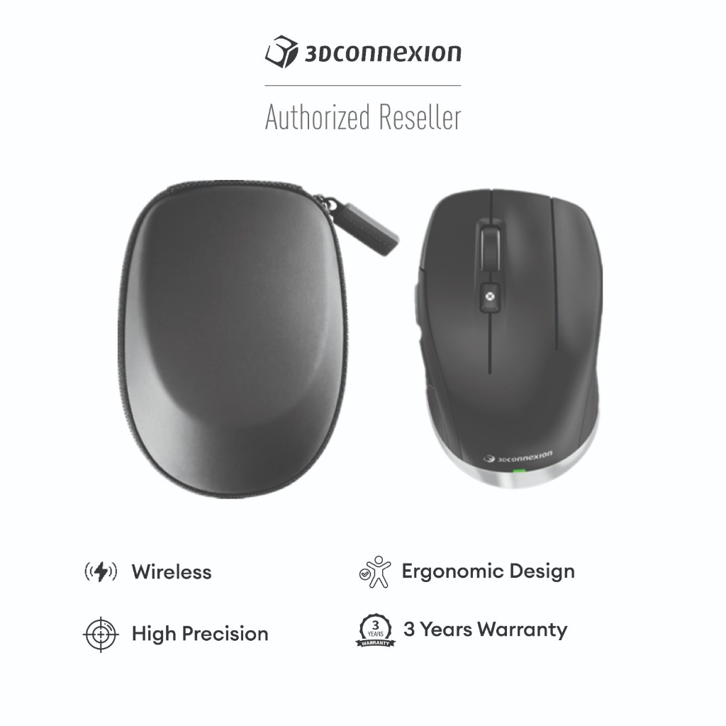 3Dconnexion CadMouse Compact Wireless (3DX-700118) | Shopee Singapore